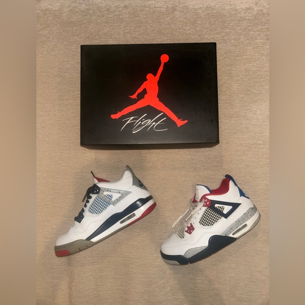 Jordan Air 4 Retro GS Box in Black and Gray